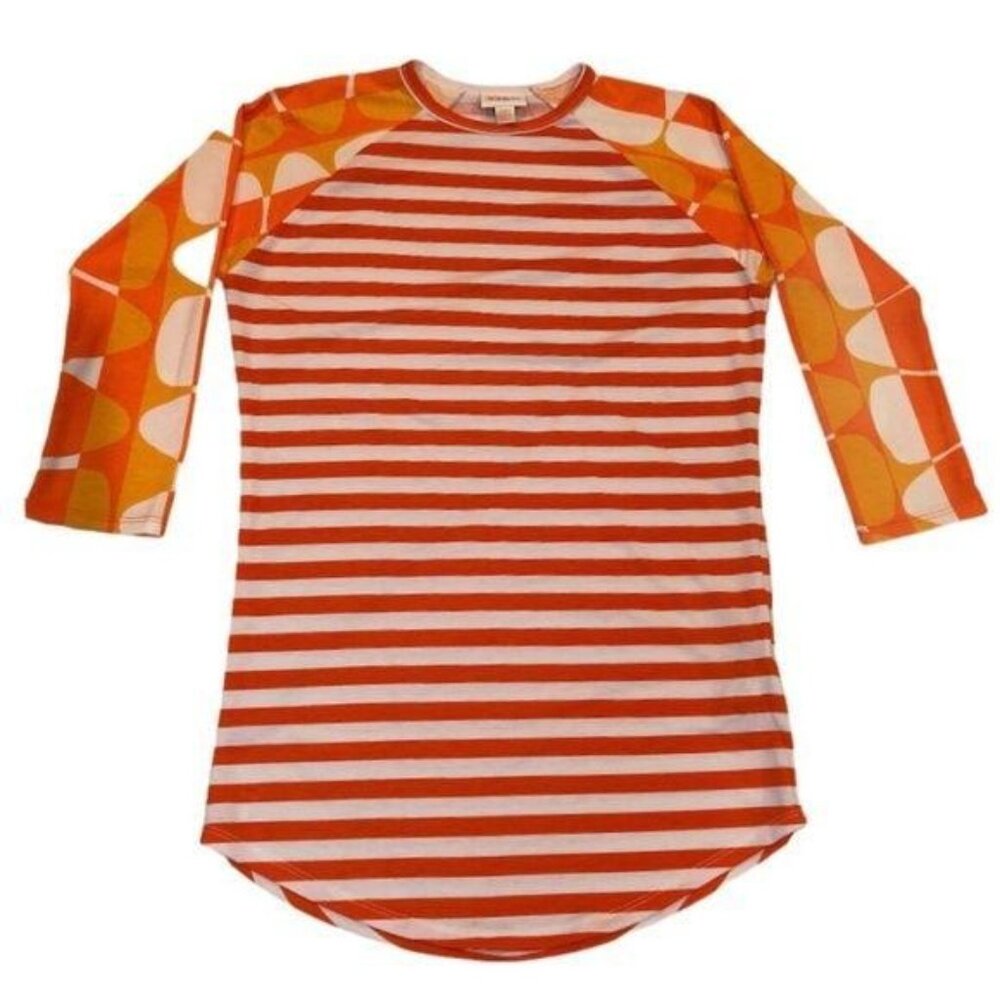 LuLaRoe Candy Corn Halloween Randy Tee Shirt XXS